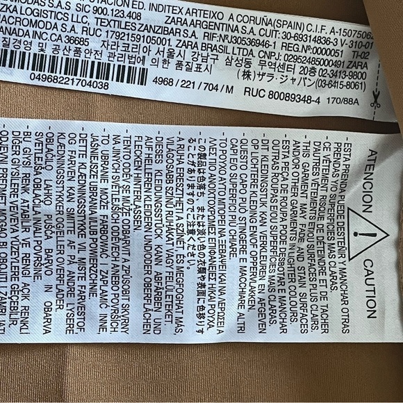 Zara faux suede zip up hooded jacket size M fall closet staple warm outdoors - Picture 6 of 9